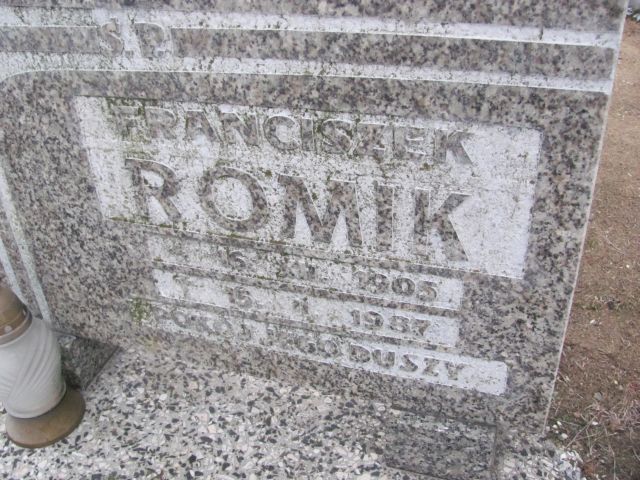Franciszek Romik 1905 Korfantów - Grobonet - Wyszukiwarka osób pochowanych