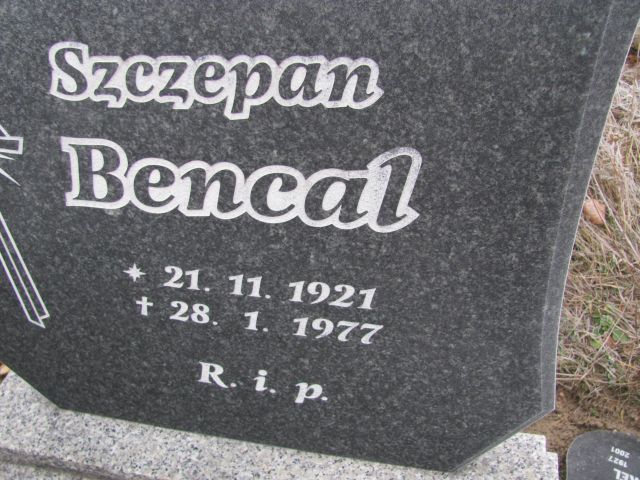 Szczepan Bencal 1921 Korfantów - Grobonet - Wyszukiwarka osób pochowanych