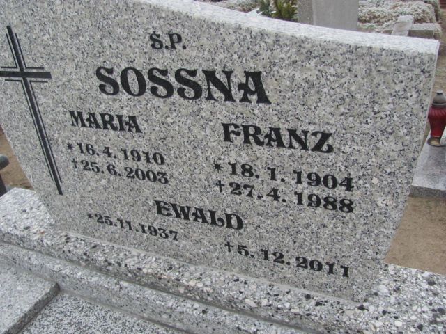 Maria Sossna 1910 Korfantów - Grobonet - Wyszukiwarka osób pochowanych