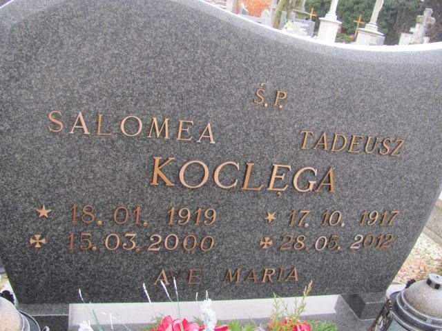Tadeusz Koclęga 1917 Korfantów - Grobonet - Wyszukiwarka osób pochowanych