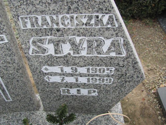 Franciszka Styra 1905 Korfantów - Grobonet - Wyszukiwarka osób pochowanych