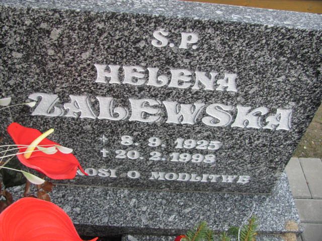 Helena Zalewska 1925 Korfantów - Grobonet - Wyszukiwarka osób pochowanych