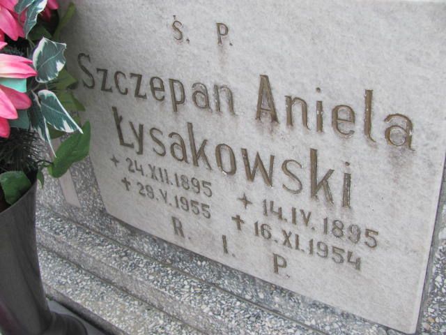 Aniela Łysakowska 1895 Korfantów - Grobonet - Wyszukiwarka osób pochowanych