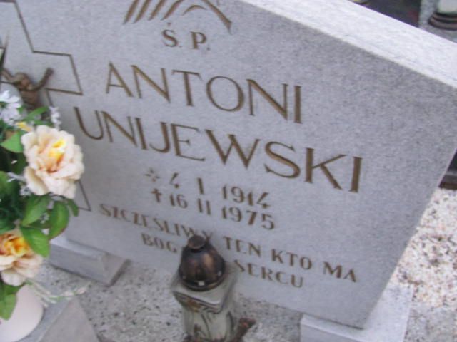 Antoni Unijewski 1914 Korfantów - Grobonet - Wyszukiwarka osób pochowanych